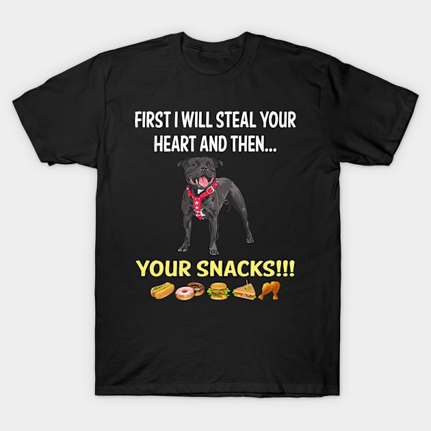 Steal Heart Staffordshire Terrier 02 T-Shirt by blakelan128